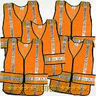 Pack Orange Security Traffic Adult Safety Vest New by Ironwear