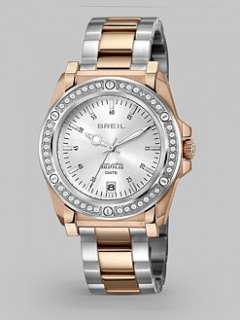 Breil   Lady Rose IP Stainless Steel Bracelet Watch