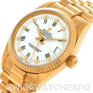 Rolex Datejust President Midsize18k Yellow Gold Watch 68273  