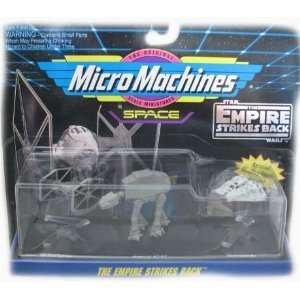 Star Wars Micro Machines Space Empire Strikes Back Tie Fighter / AT AT 