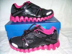REEBOK ZIGDYNAMIC ZIG sneaker size 8 women 6.5 Youth black pink  