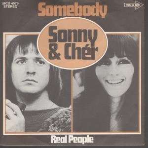    SOMEBODY 7 INCH (7 VINYL 45) GERMAN MCA SONNY AND CHER Music