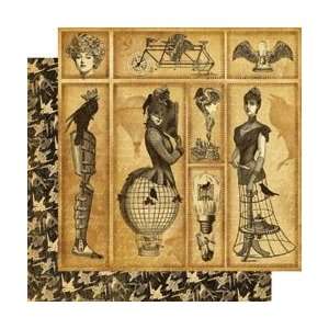  45 Steampunk Debutante Double Sided Paper 12X12 Time Warp; 25 Items 