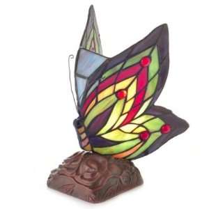  Butterfly Stained Glass Accent Lamp