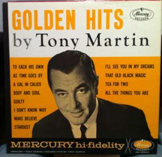 TONY MARTIN golden hits LP vinyl MG 20644 VG+  