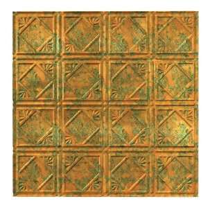 ACP 24 x 24 Traditional 4 Lay In Ceiling Tile   Copper Fantasy L55 