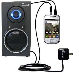   Audio Speaker with Dual charger also charges the Samsung GT S5670