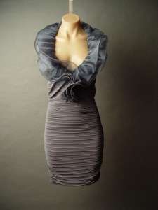 ORGANZA Ruffled Halter Ruffle Evening Formal Dress XL  