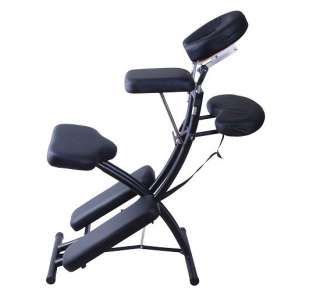   Chair 2 Foam Black Portable Foldable Metal SPA With Carry Case  