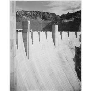  Ansel Adams Poster   Boulder Dam close up 24 X 19 