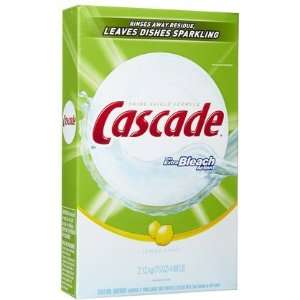 Cascade Extra Bleach Action Powder Dishwasher Detergent Lemon Scent 75 