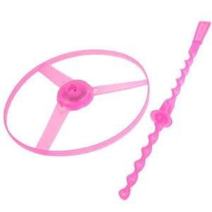   Plastic Spinning Flying Saucer Disc Toy Magenta