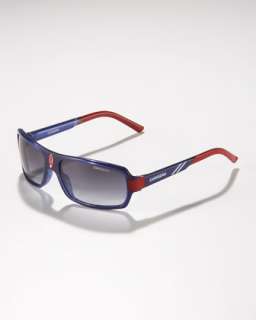 Childrens Small Classic Carrerino Sunglasses, Blue/Red