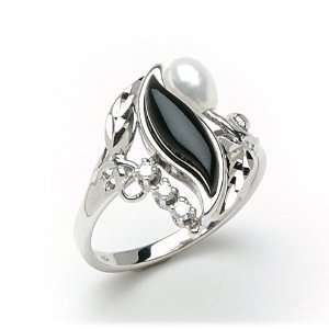  Black Coral Paradise Ring with Diamonds Maui Divers of 