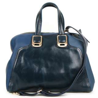   KOREA]Genuine leather color block DARIA satchel, shoulder bag, handbag