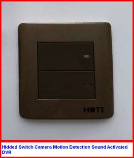 Hidded Switch Camera Motion Detection Sound Activated DVR  