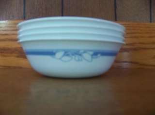   soup bowls blue white flowers Jasmine replacement dishes decor  