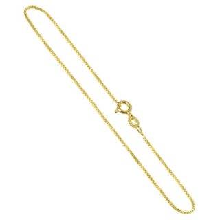 BDNGP001 14 KT Gold over Sterling Silver 1mm Vermeil Chain Necklace 14 