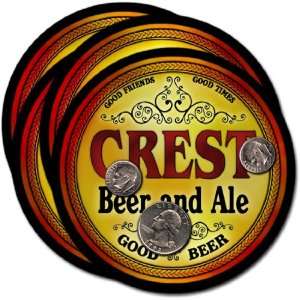Crest , CO Beer & Ale Coasters   4pk