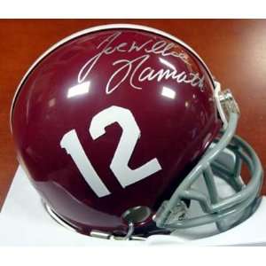  Joe Willie Namath Autographed Alabama Mini Helmet PSA/DNA 