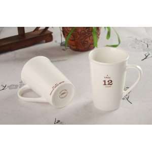  12 Ounces White Starbucks Digital Ceramic Mug Cup with 