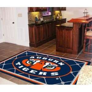 Auburn Tigers Logo 5X8 ft Area Rug Floor/Door Carpet/Mat  