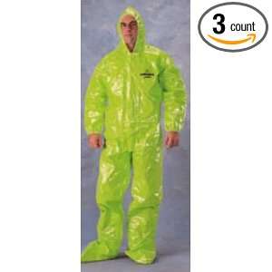 Tychem TK Coverall with Hood, Boots and Elastic Wrists   3 per case 