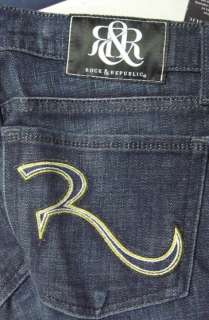 ROCK & REPUBLIC STELLA STRAIGHT JEANS 26 27 28 29 30 31 32 ~NEW WITH 