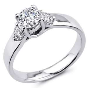   Engagement Ring Band (0.82 CTW., G H Color, SI1 2 Clarity)   size 4