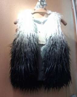 New womens vest fashion faux fur vest stylish vaistcoat jacket Y448v 