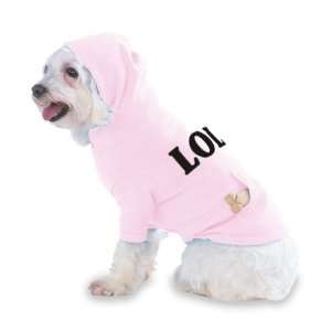  LOL Hooded (Hoody) T Shirt with pocket for your Dog or Cat 