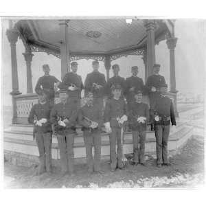  12 Trumpeters,8th Cavalry,Fort Meade,SD,1894,bandstand 