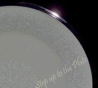   MOONSPUN 6 3/8 Bread & Butter Plate /s 1stQuality Embossed Platinum