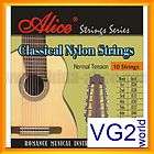 Classical Guitar Silver Nylon Strings 10 Strings FULL Set NEW AC1032 N