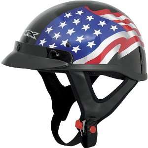   Freedom Adult FX 70 Harley Touring Motorcycle Helmet   Black / X Large