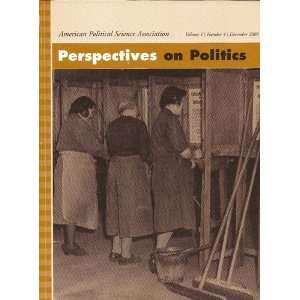  Perspectives on Politics   December 2003 (Vol. 1, No. 4 