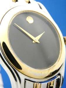  Stainless/Gold Watch W/Black Museum Dial 81 E4 0862 (54938)  