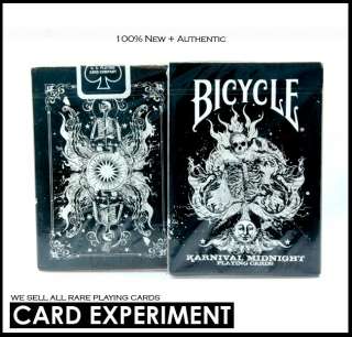 BICYCLE KARNIVAL MIDNIGHT PLAYING CARDS DECK MAGIC bee  
