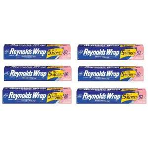  Reynolds Wrap Aluminum Foil 6/80 Sq. Ft. Rolls (Total 480 