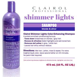 Clairol Shimmer Lights Color Treatment Shampoo for Blonde & Silver 