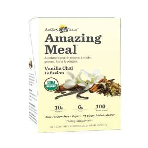Amazing Grass Amazing Meal Vanilla Chai Infusion, 24 Gram pouch, 10 