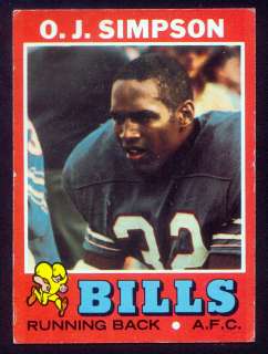 1971 Topps #260 O.J.Simpson 2nd Year Card  