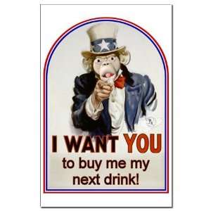  Buy Me a Drink Humor Mini Poster Print by  Patio 