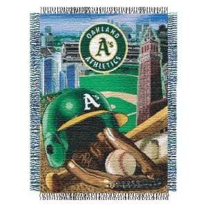  Oakland Athletics 48x60 Woven Tapestry Throw Blanket 