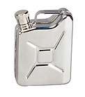 New Stainless Steel 6 oz Jerry Can Flask   Mini Replica of GI Gas Can
