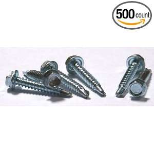  10 X 4 Self Drilling Screws / Unslotted / Hex Washer Head 