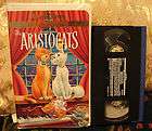 The Aristocats VHS VIDEO Disney Masterpiece~$2.75SHIPS~ 765362529032 