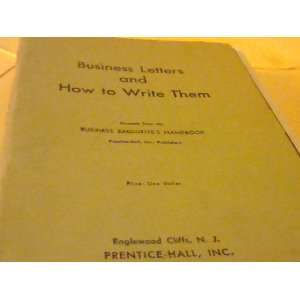  Business and How to Write Them, Excerpts From the Buiness 