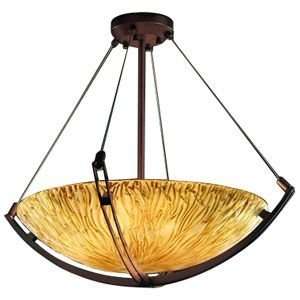  VenetoLuce Bowl Suspension with Crossbar by Justice Design 