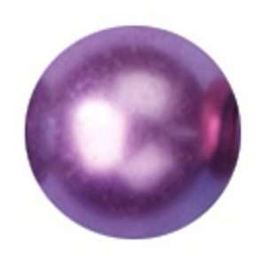  6mm Glass Pearl Beads   Round 65PK/Purple